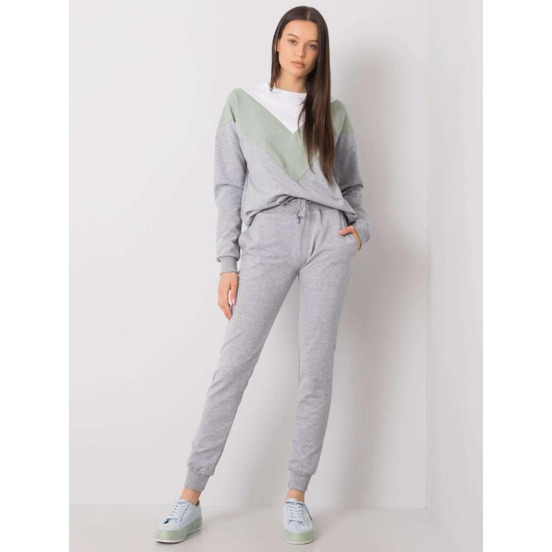 Női szett HILDA szürke és pisztácia