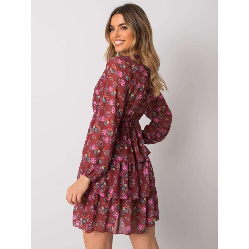 Dámské šaty Elois RUE PARIS kaštanové 