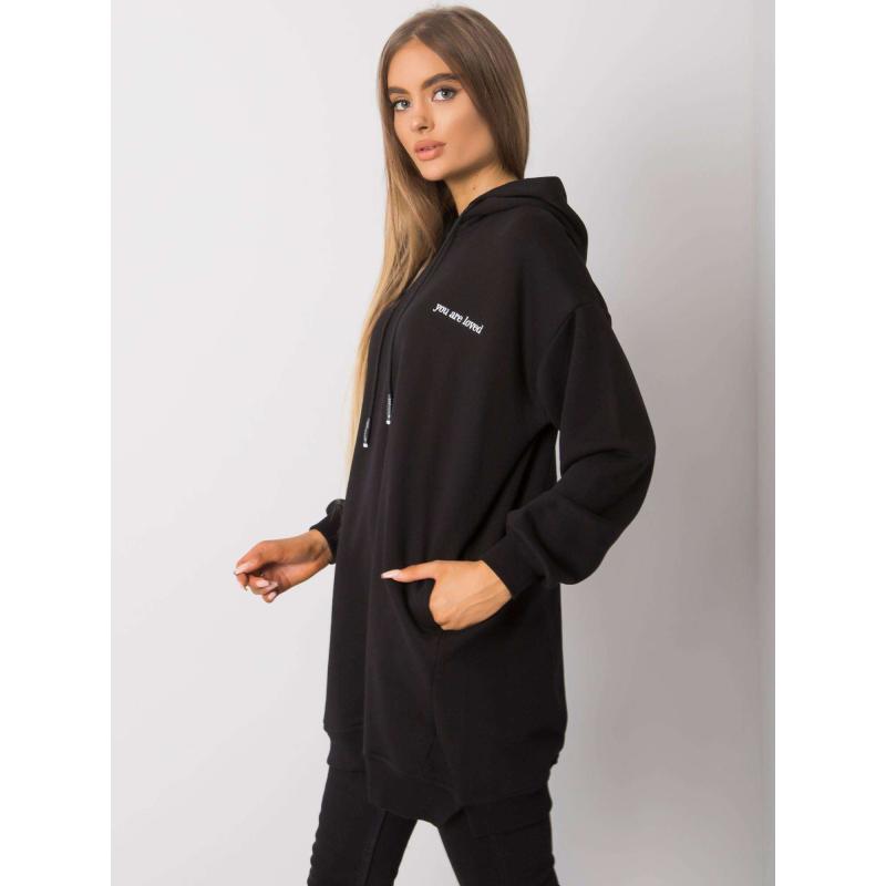 Dámská mikina s kapsami INDIRA černá 