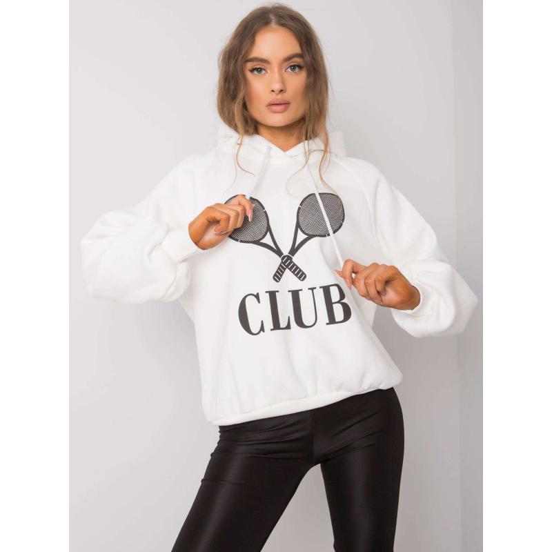 Dámská mikina s kapucí NIKKI bílá 