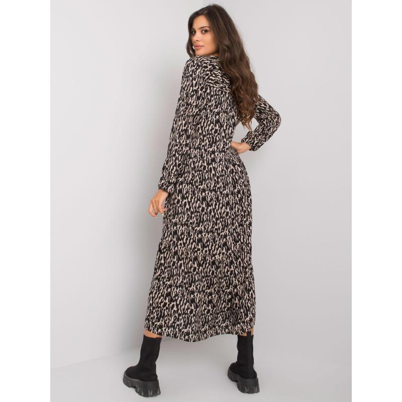 Női fodros ruha MADDY fekete