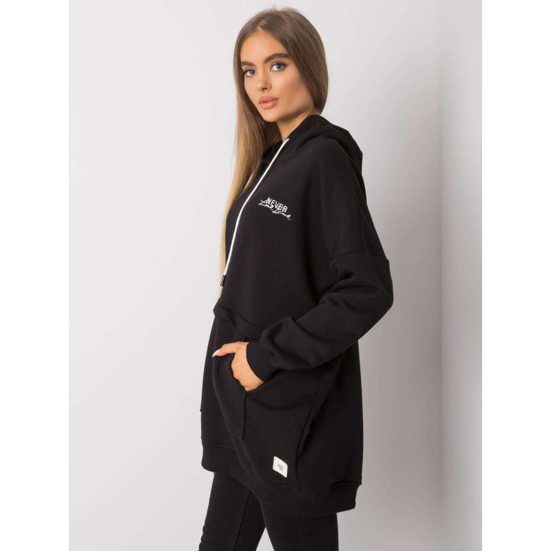 Dámská mikina s kapucí EDNA černá 
