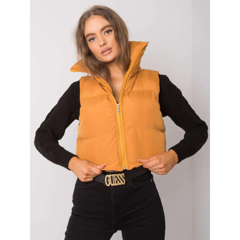 Dámská vesta prošívaná GIZELLE žlutá