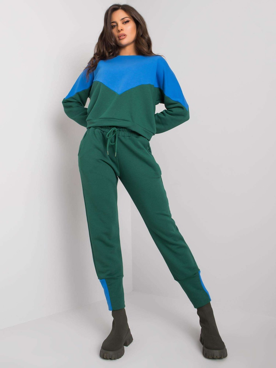 Dámsky set s mikinou a nohavicami Abinelli RUE PARIS teal