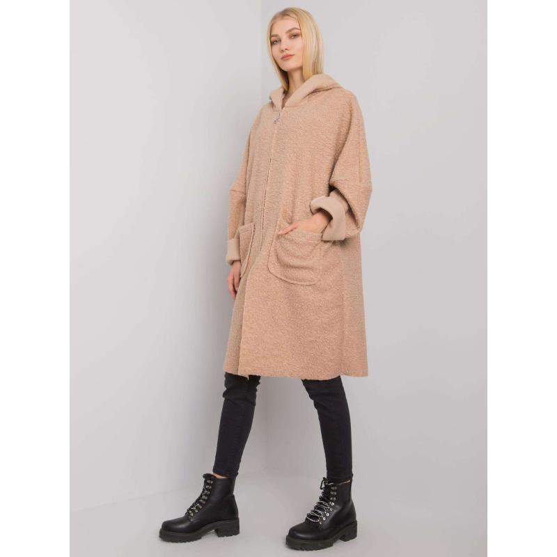Női kapucnis kabát Serah OCH BELLA bézs bézs