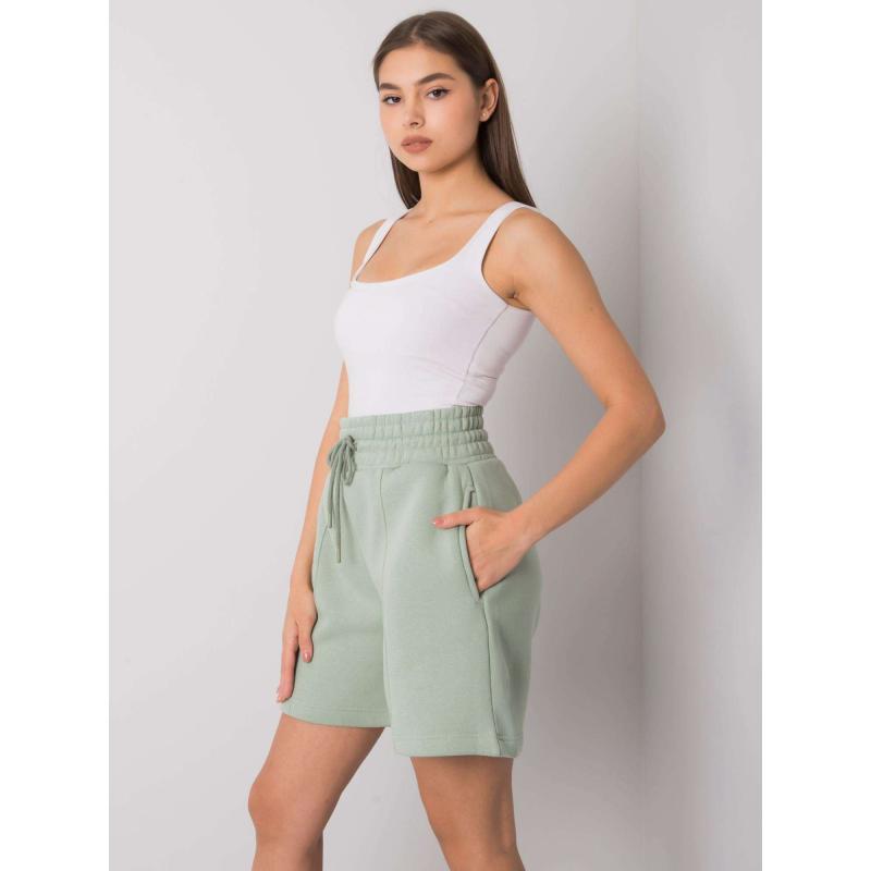 Dámské teplákové šortky LARIANNA pistáciové
