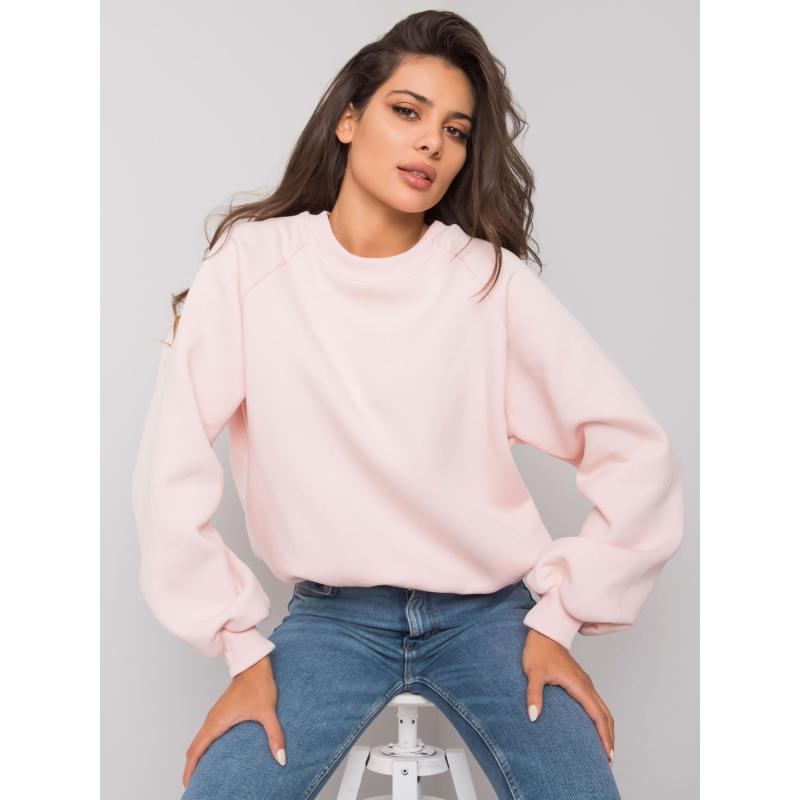 Női kapucnis pulóver Tashi RUE PARIS világos rózsaszín