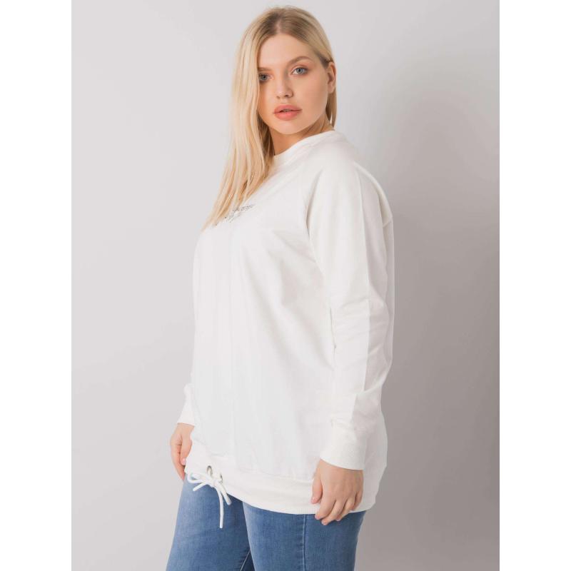 Női plus size pulóver MARLOW ekrü színben