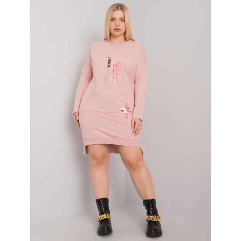 Női plus size ruha AKIRA rózsaszín