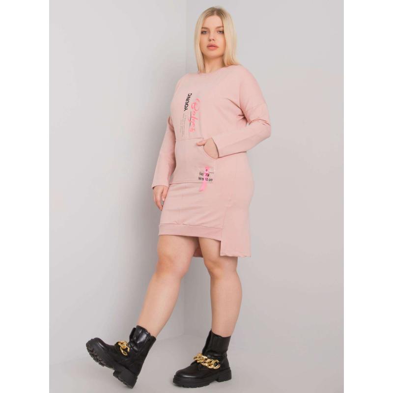 Női plus size ruha AKIRA rózsaszín