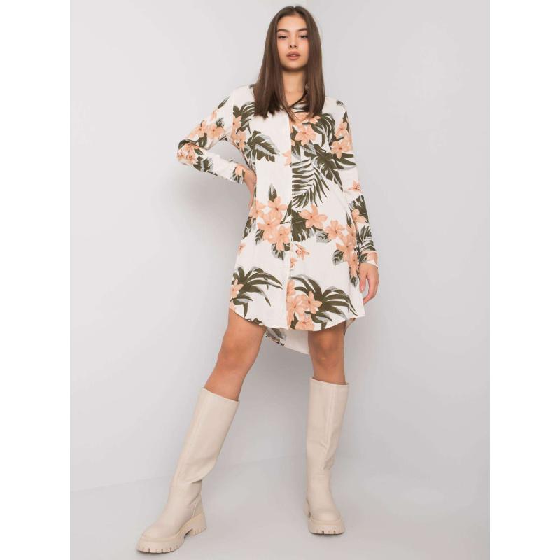 Dámske šaty s potlačou Valdez RUE PARIS béžovej