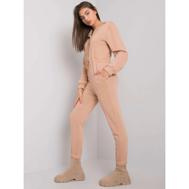 Női kapucnis overall ELWOOD barna