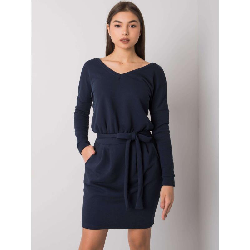 Női Kloe RUE PARIS ruha sötétkék