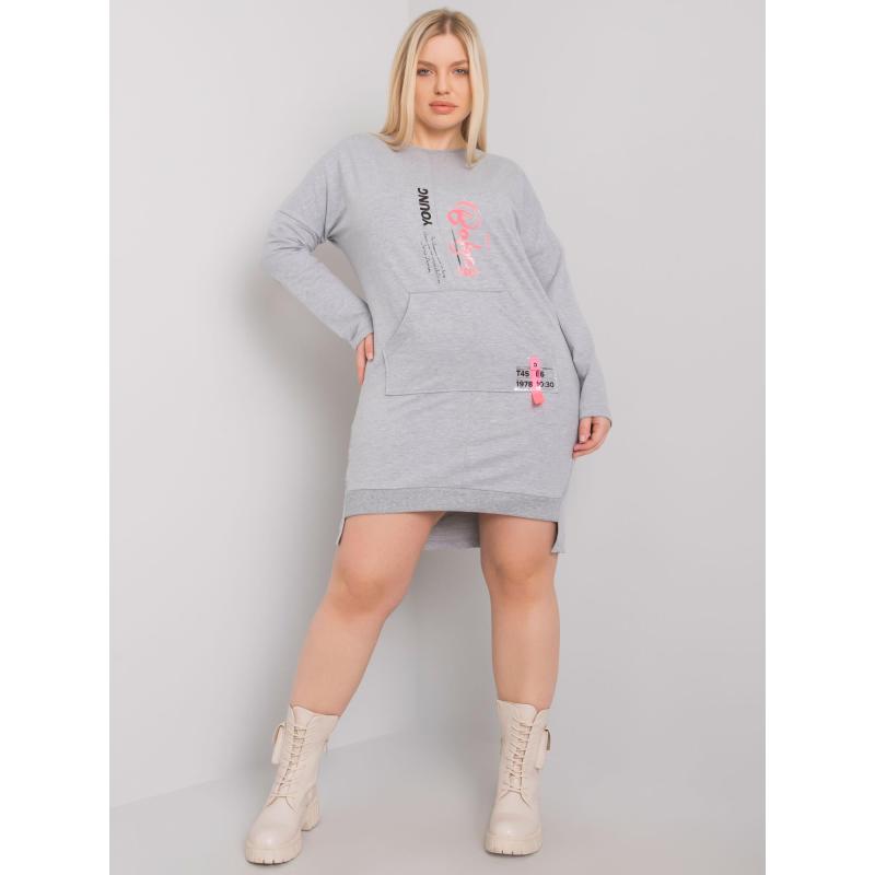 Női plus size ruha AKIRA szürke