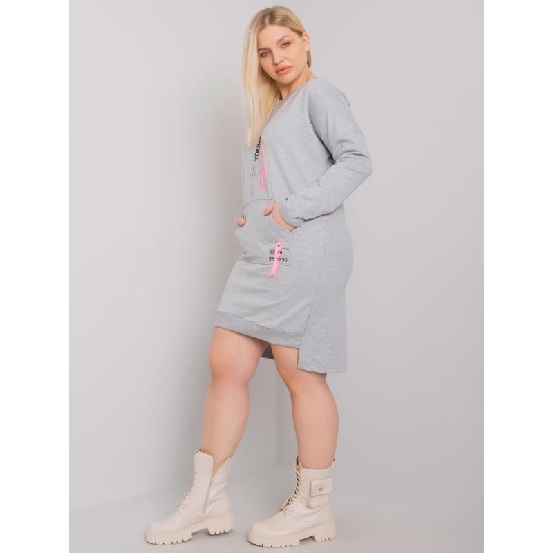 Női plus size ruha AKIRA szürke