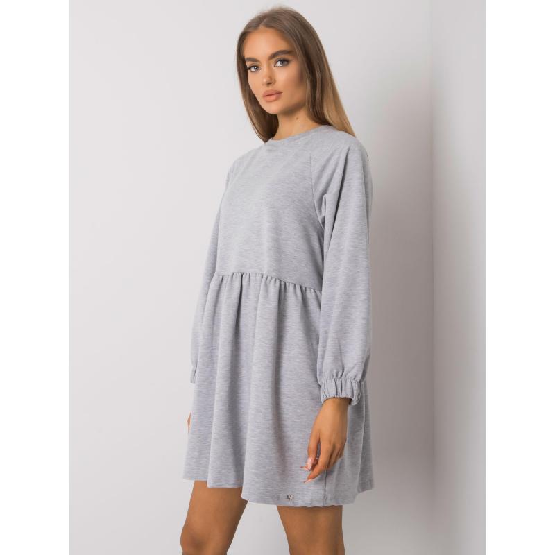 Női hosszú ujjú ruha BELLEVUE szürke