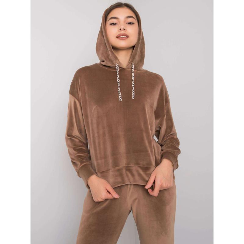 Dámský komplet s kalhotami Chanya tmavě béžový 