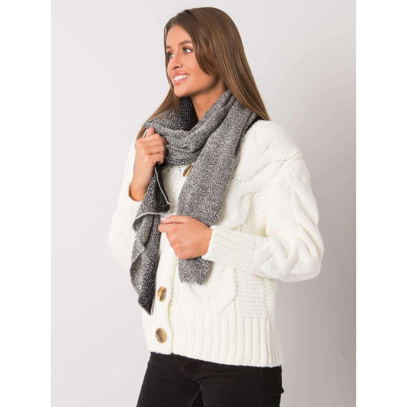 Női kötött sál ANNA fekete és fehér