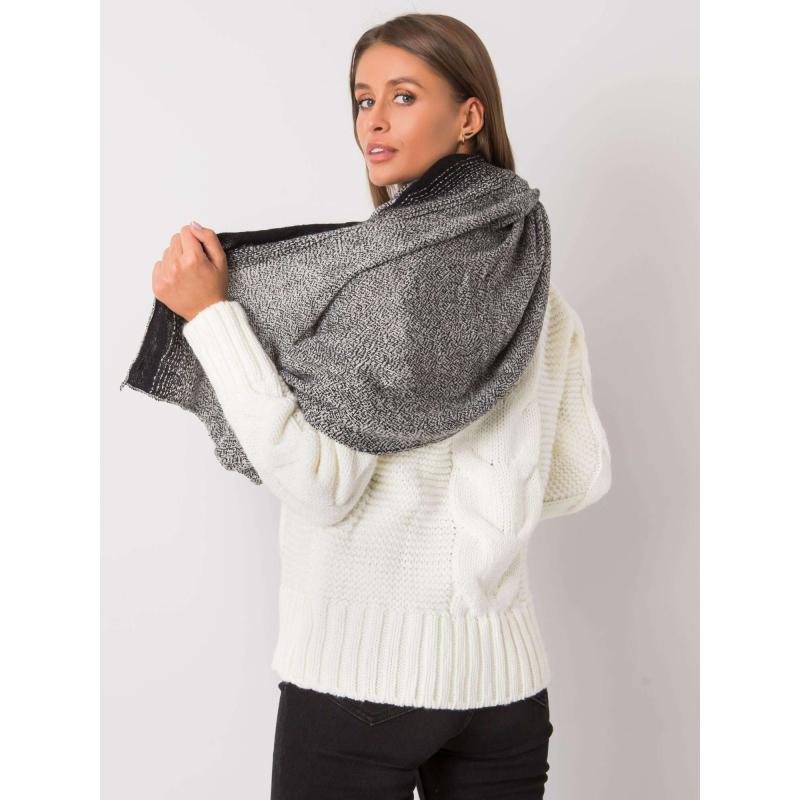 Női kötött sál ANNA fekete és fehér