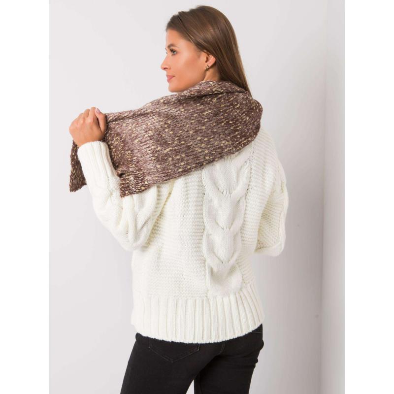 Dámský šátek pletený ANNA hnědý