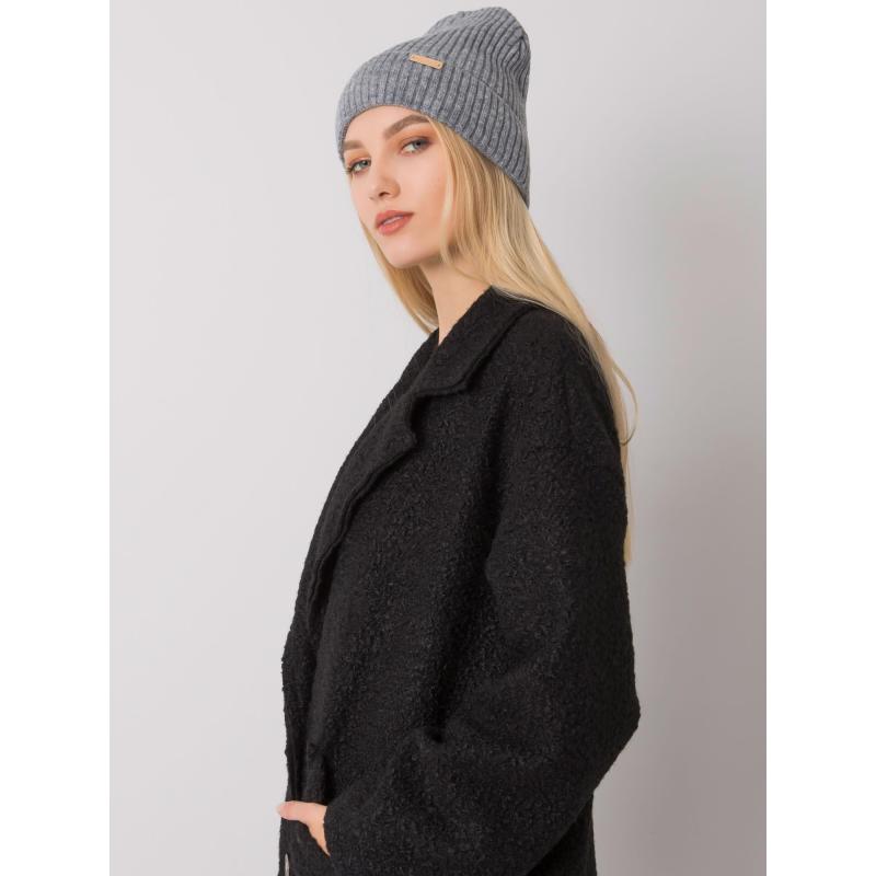 Dámská čepice RUE PARIS tmavě šedá  