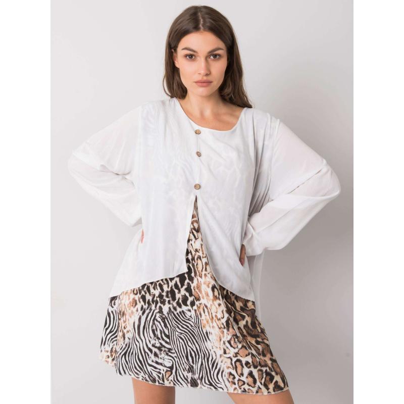 Női laza ruha GRACILYN fehér