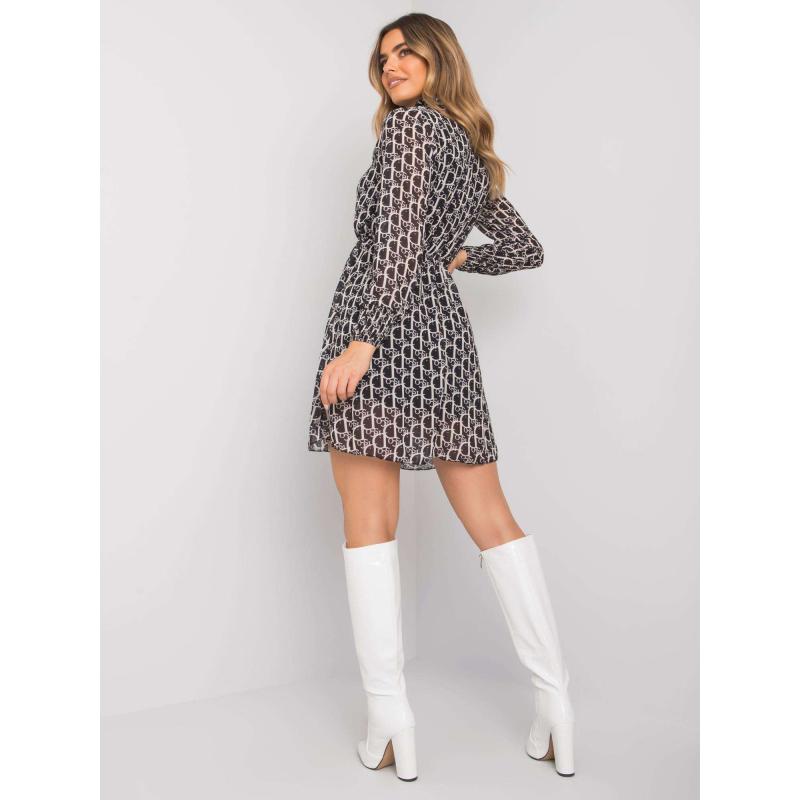 Dámské šaty s potiskem Trinique RUE PARIS černé 