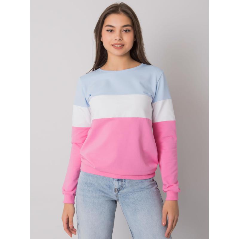 Dámska mikina Larice RUE PARIS modro-ružová