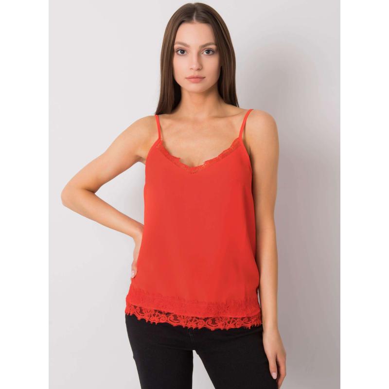 Női csipke felső LEYLA piros