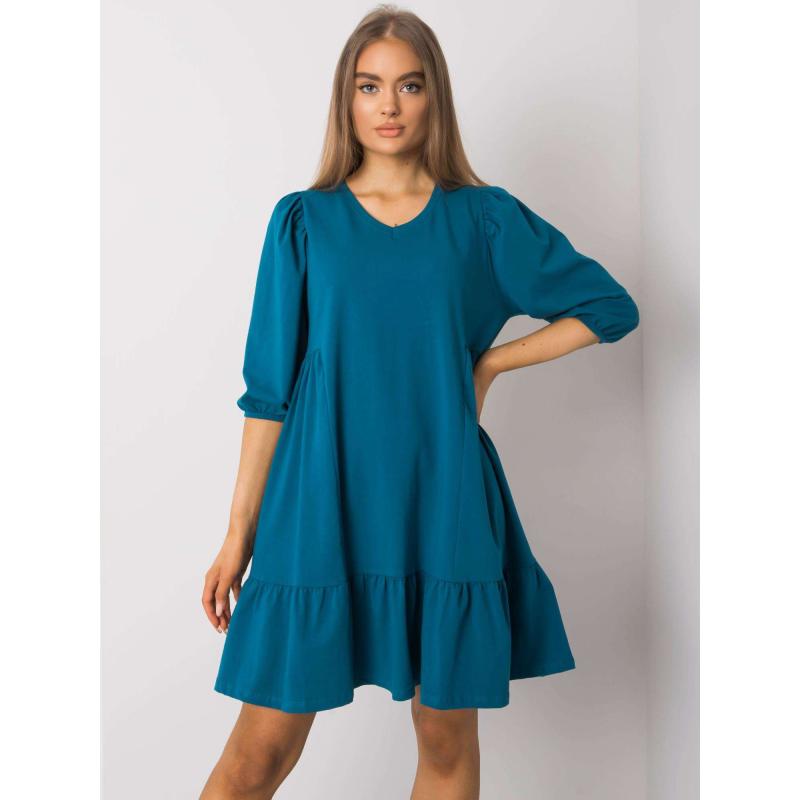 Női YELDA ruha tengerészkék