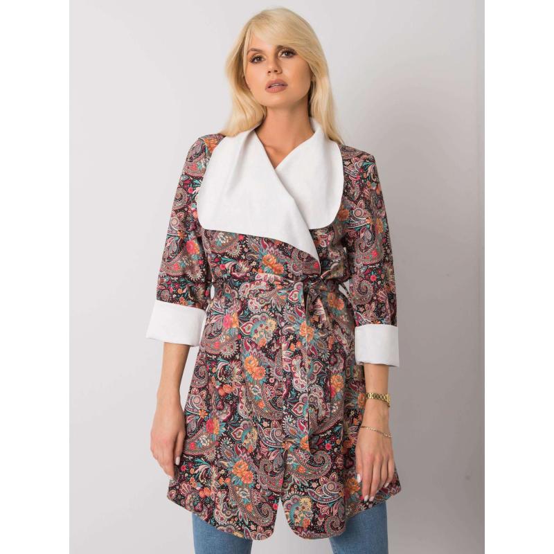  Dámský kabát vzorovaný AGGIE černý