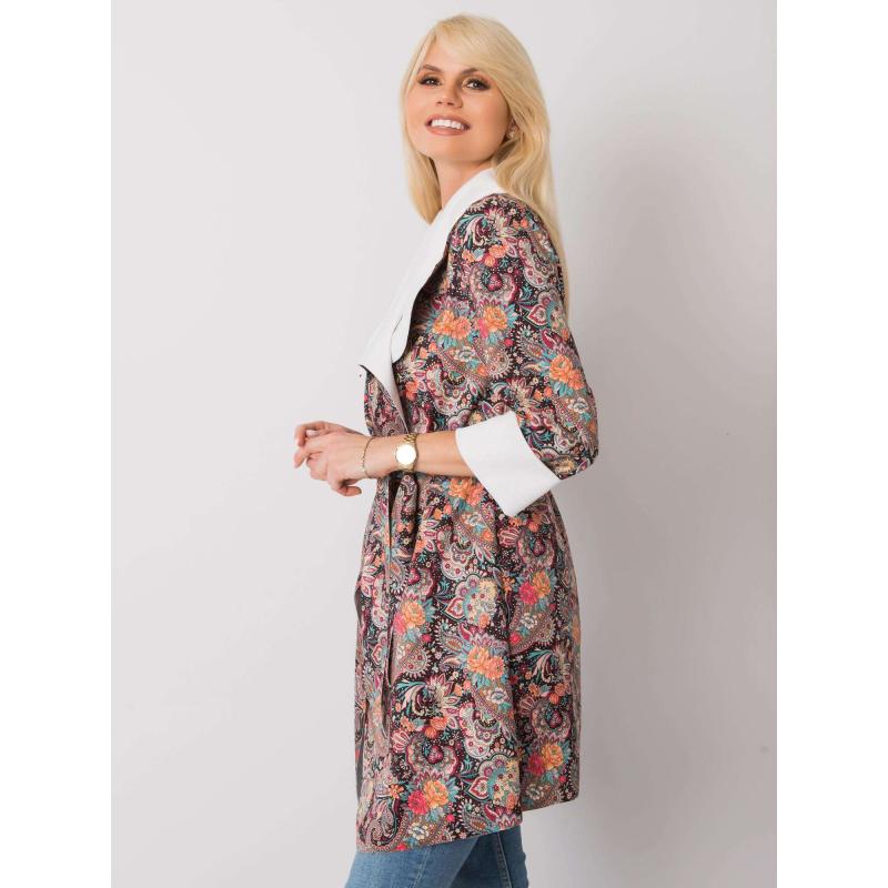  Dámský kabát vzorovaný AGGIE černý