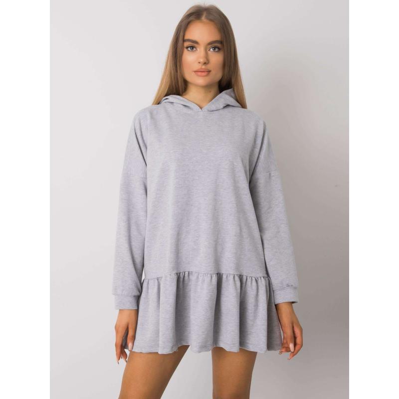 Női kapucnis ruha ALIYE szürke