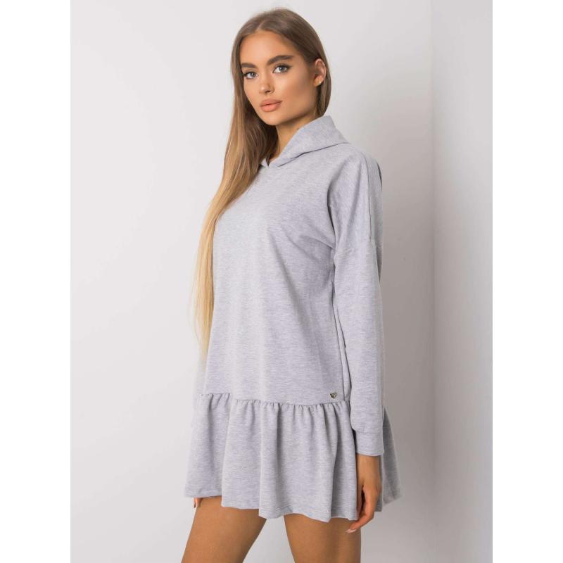 Női kapucnis ruha ALIYE szürke