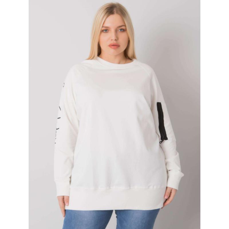 Női plus size tunika PARMA ekrü színben