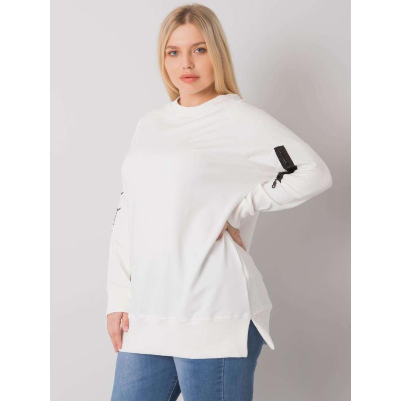 Női plus size tunika PARMA ekrü színben