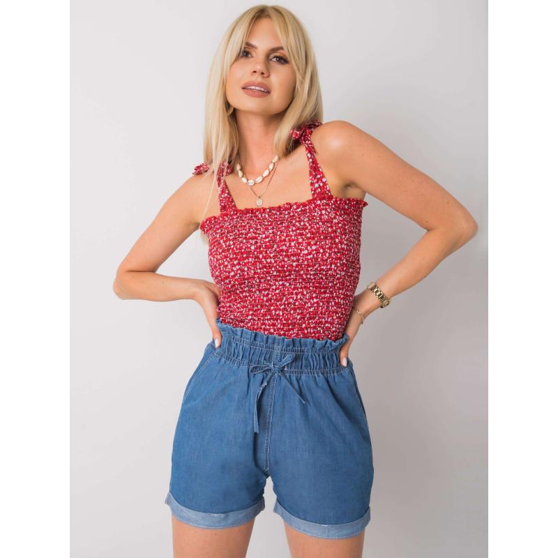 Dámské šortky ležérní Marilena RUE PARIS tmavě modré