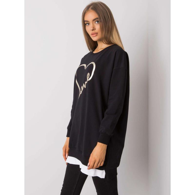Dámská tunika s potiskem Alis RUE PARIS černá 