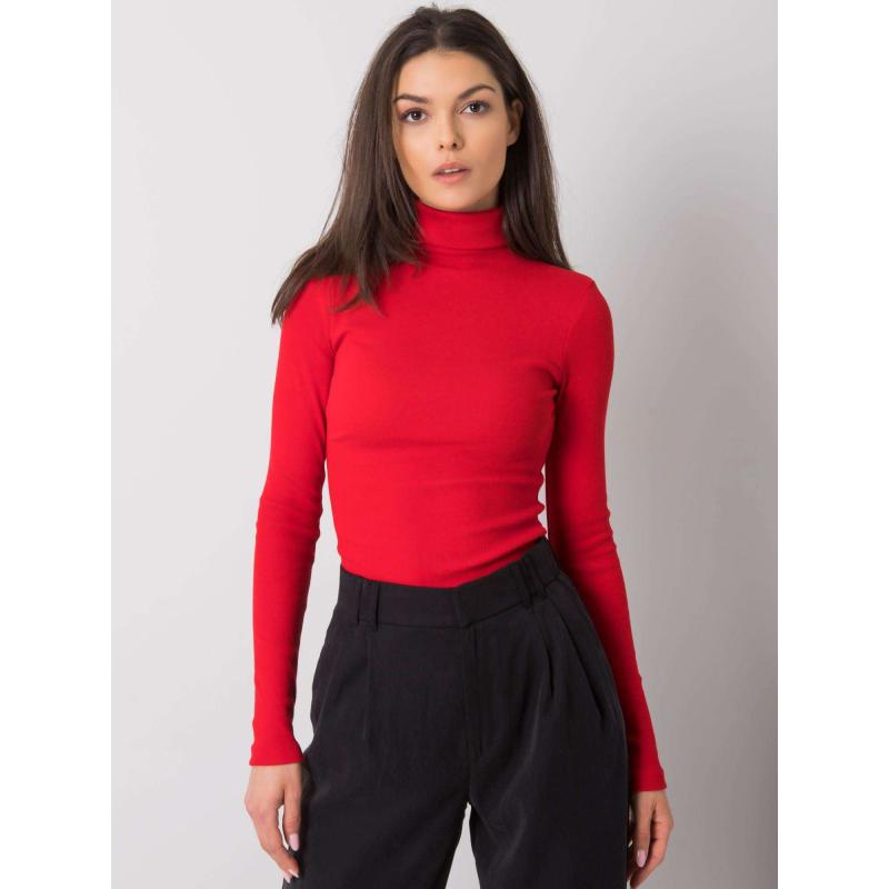 Dámská halenka s rolákem Elisee RUE PARIS červená 