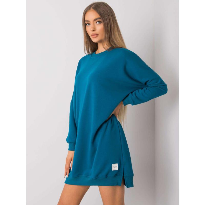 Dámske šaty s dlhým rukávom Odile RUE PARIS navy blue