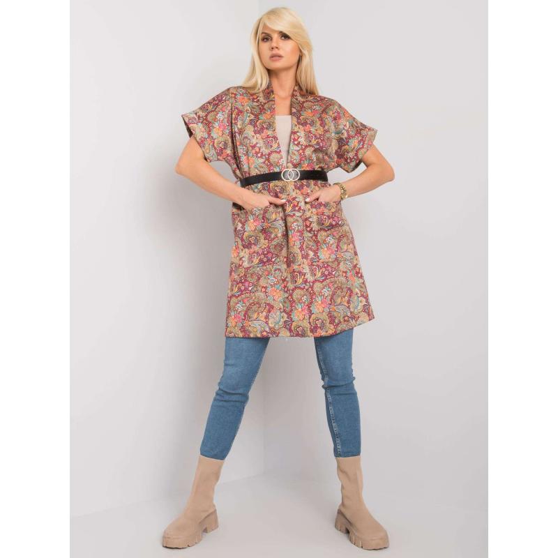 Női rövid ujjú kabát SONJA bordó