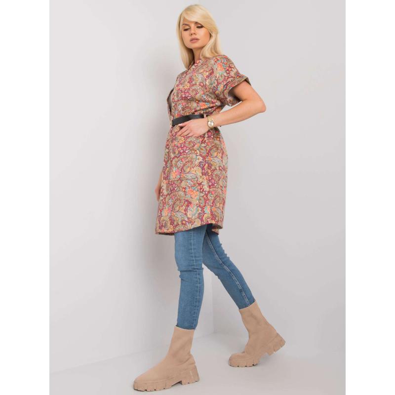 Női rövid ujjú kabát SONJA bordó