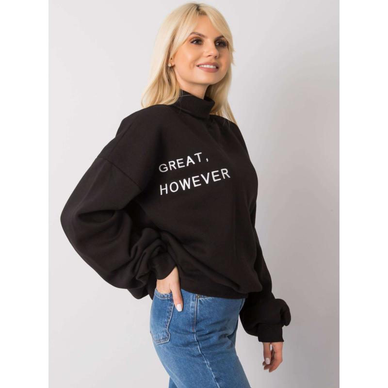 Női oversize pulóver KELLY fekete