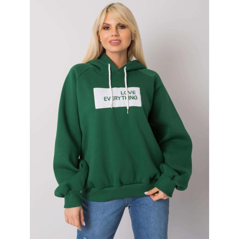 Női szigetelt pulóver DINA sötétzöld