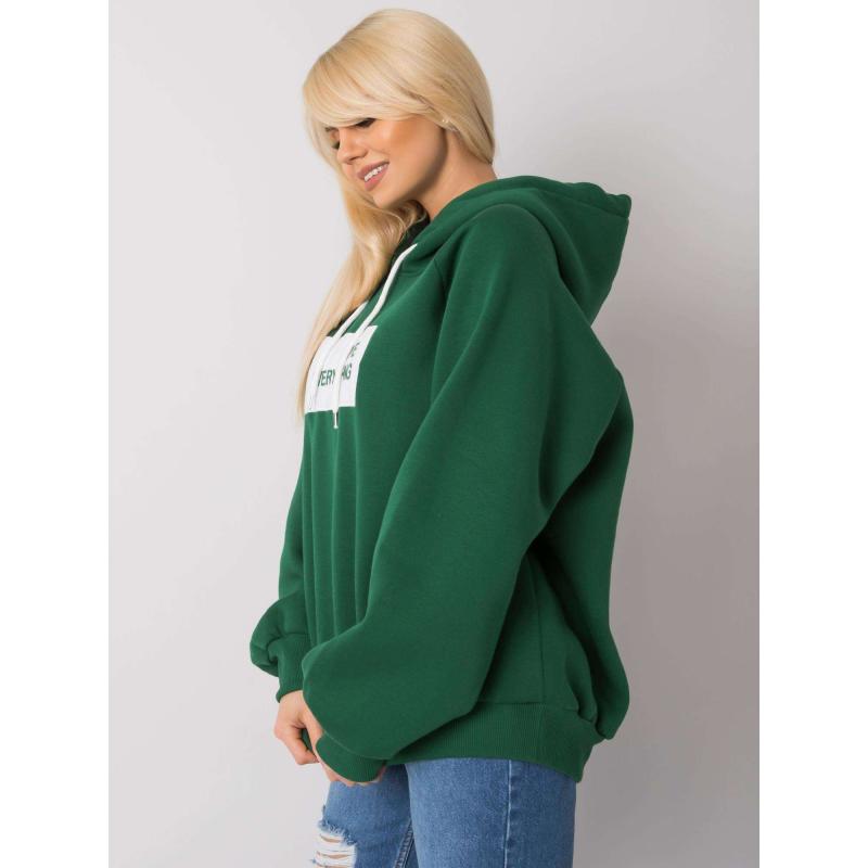 Női szigetelt pulóver DINA sötétzöld