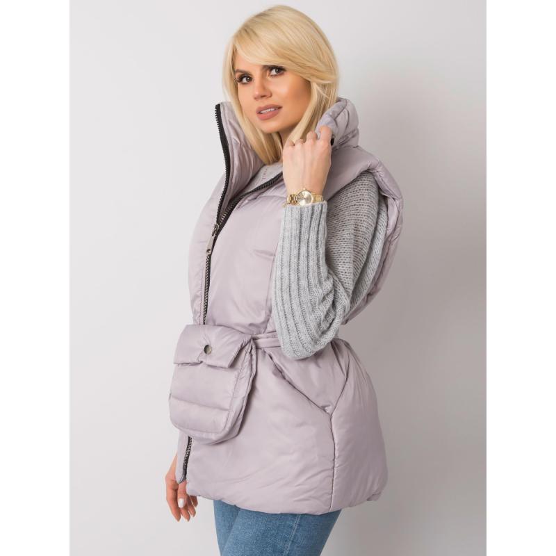 Női pehely mellény EFFIE világosszürke