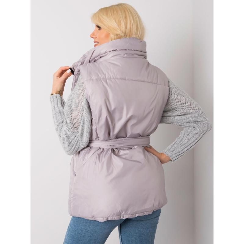 Női pehely mellény EFFIE világosszürke