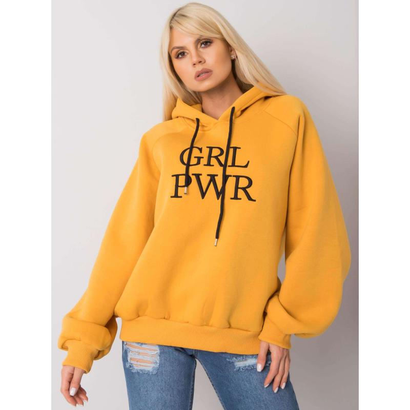 Női hőszigetelt kapucnis DEBBY sötét sárga