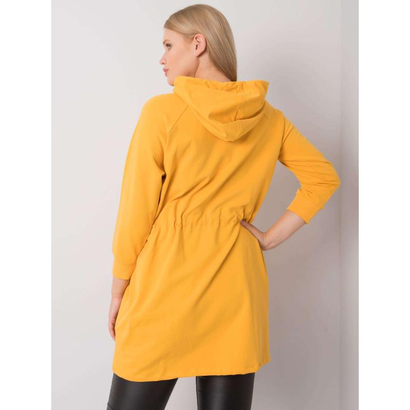 Dámská mikina plus size NORINA žlutá 