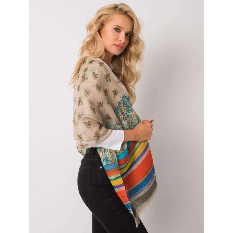 Dámska šatka so vzorom DRAKE béžová